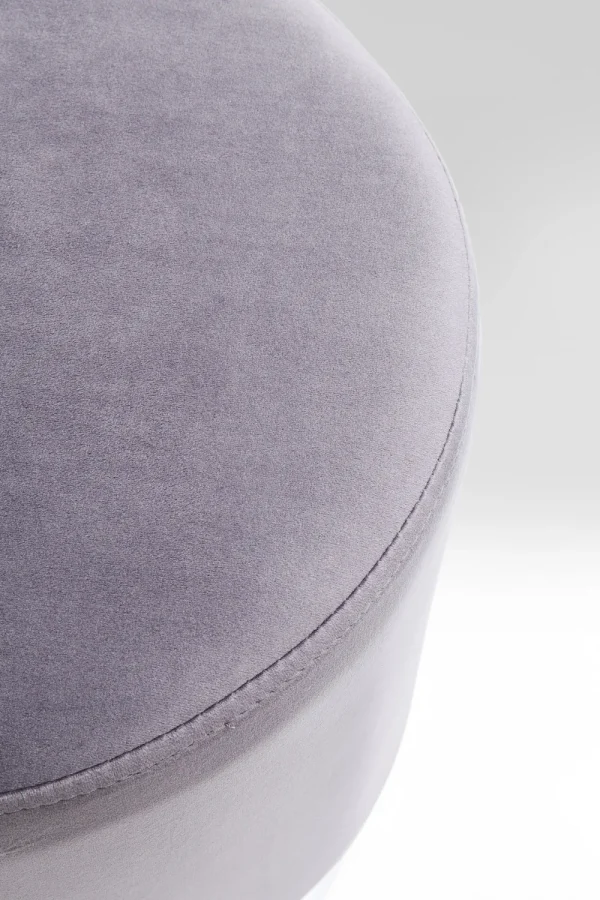 KARE Design Kruk Cherry Lichtgrijs Zilver Ø35cm