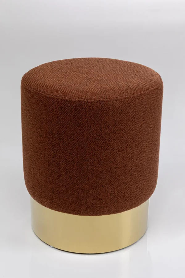 KARE Design Kruk Cherry Lina Brown Brass Ø35cm