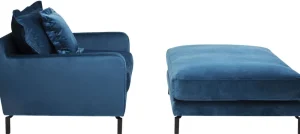 KARE Design Kruk Lullaby Petrol-Blauw