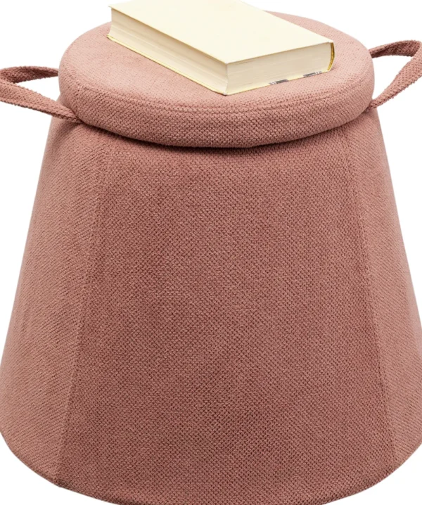 KARE Design Kruk Thimble Storage Roze Ø51cm