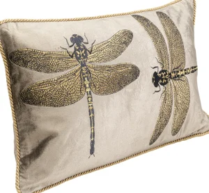 KARE Design Kussen Glitter Dragonfly Brown 50x30cm