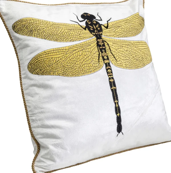 KARE Design Kussen Glitter Dragonfly White 40x40cm