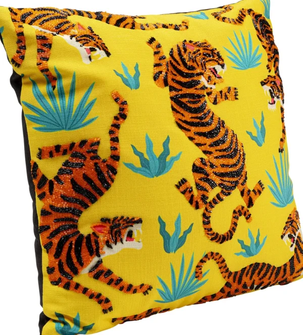 KARE Design Kussen Tiger Love Geel 45x45cm
