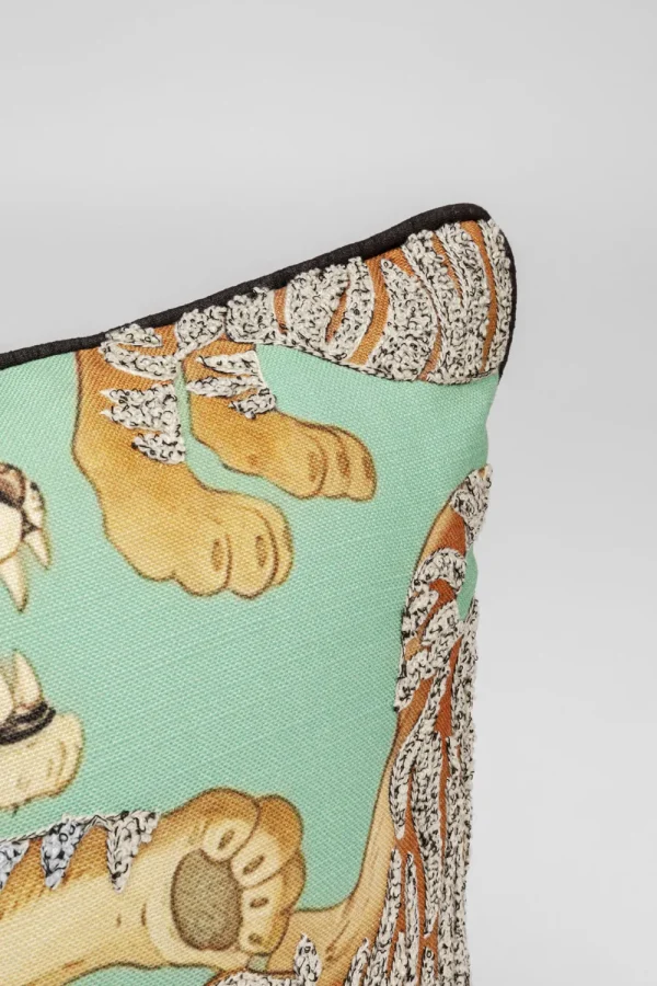 KARE Design Kussen Tiger Love Mint 45x45cm