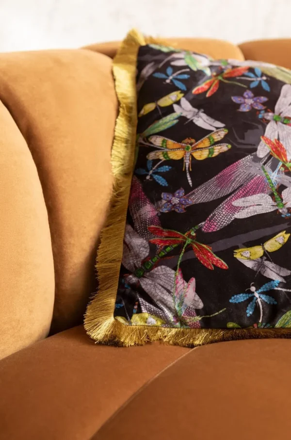 KARE Design Kussen Tropical Garden Fringe 45x45cm