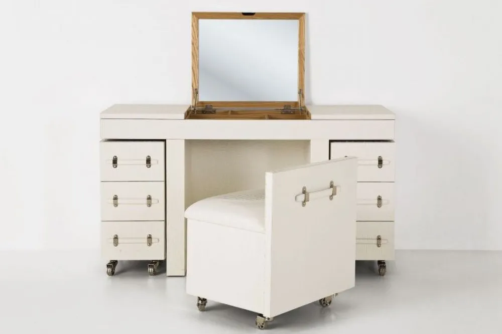 makeup_tafel_diva_croco_wit_3.webp KARE Design Make-up Tafel Diva Croco Wit