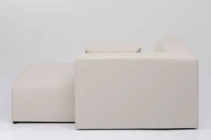KARE Design Modulaire Bank Infinity Ottomane Elements Cream Right 182cm