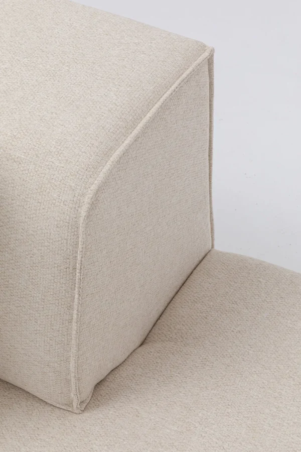 KARE Design Modulaire Bank Infinity Ottomane Elements Cream Right 182cm