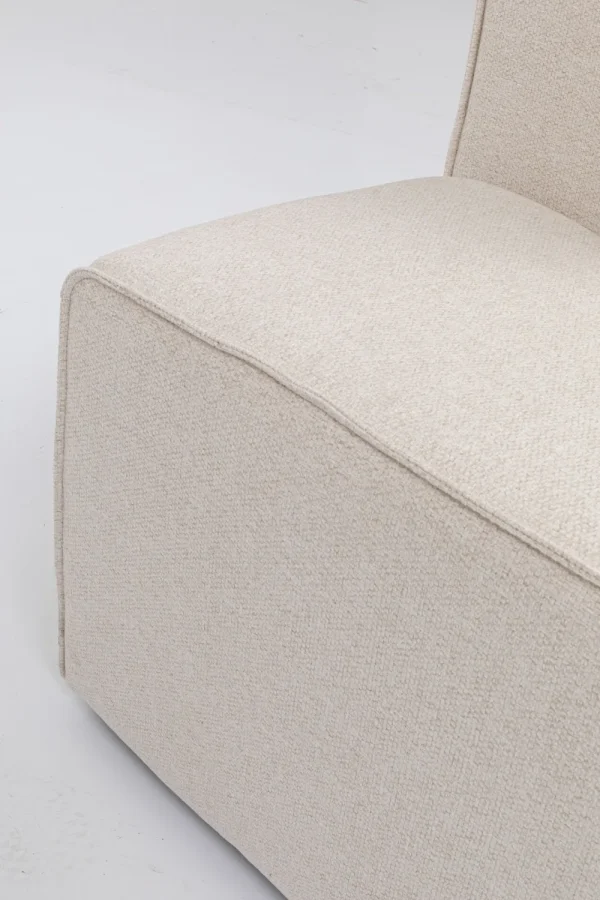 KARE Design Modulaire Bank Infinity Ottomane Elements Cream Right 182cm