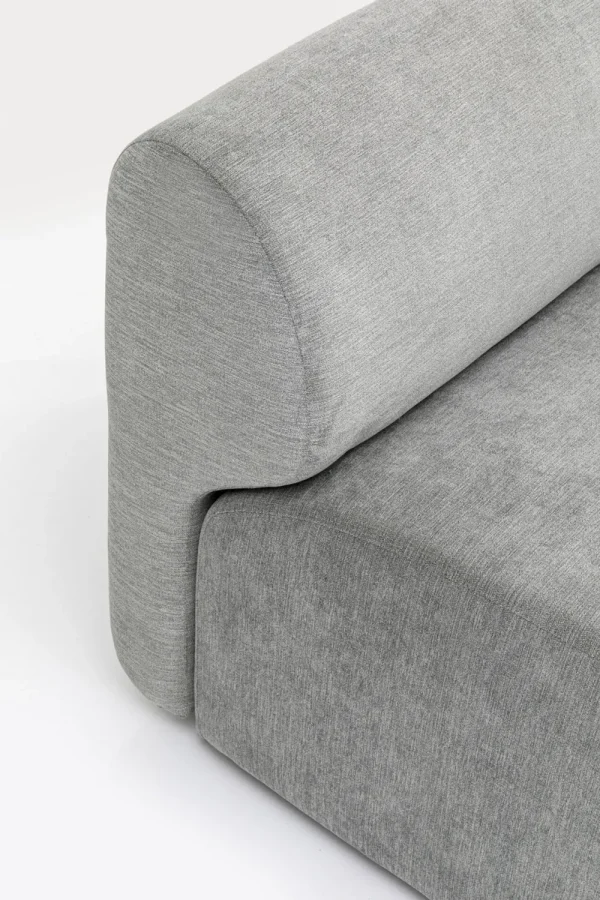 KARE Design Modulaire Bank Lucca Ottomane Elements Grey Right 90cm