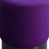KARE Design Poef Jody Purple Mesh Black