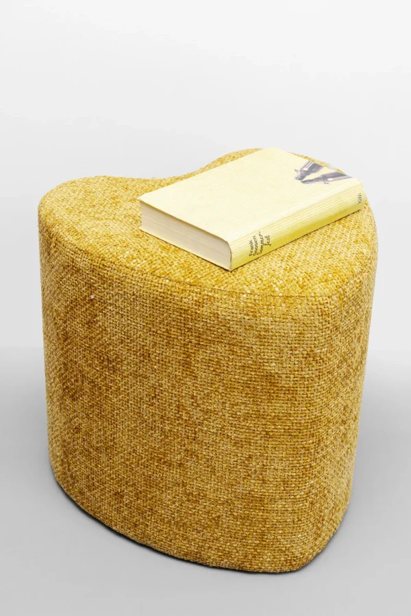 KARE Design Poef Lovely Geel 36x34cm