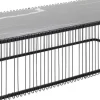 KARE Design Salontafel Wire Glass Marble Black 145x70cm