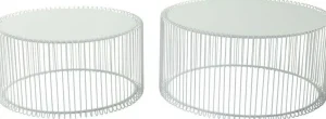 KARE Design Salontafel Wire Wit (2-delig)