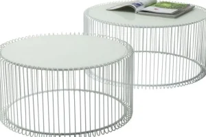 KARE Design Salontafel Wire Wit (2-delig)