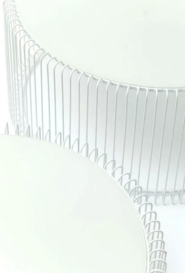 KARE Design Salontafel Wire Wit (2-delig)