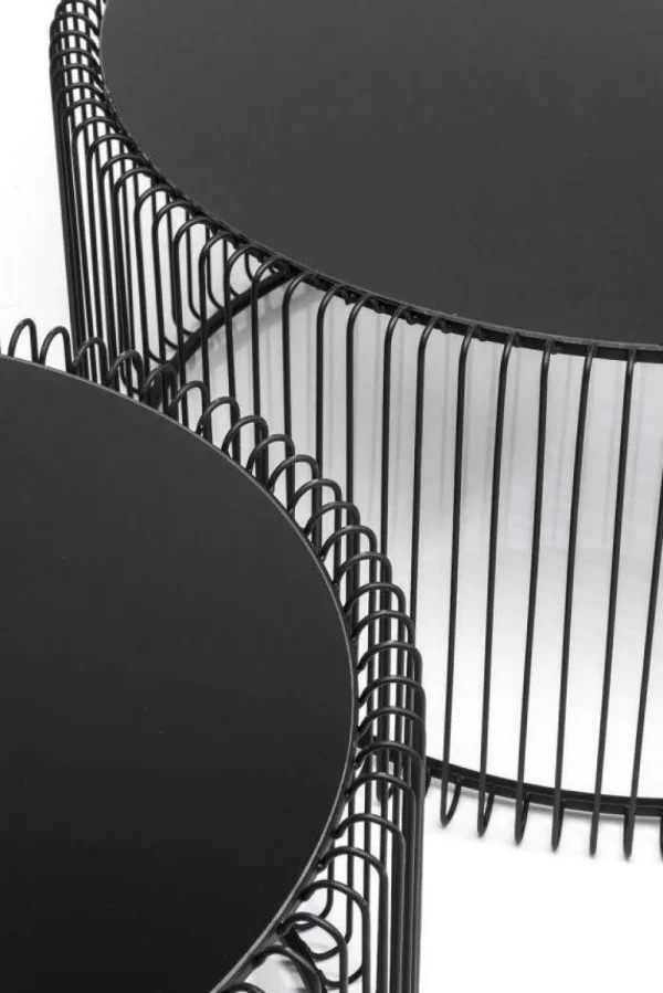 KARE Design Salontafel Wire Zwart (2-delig)