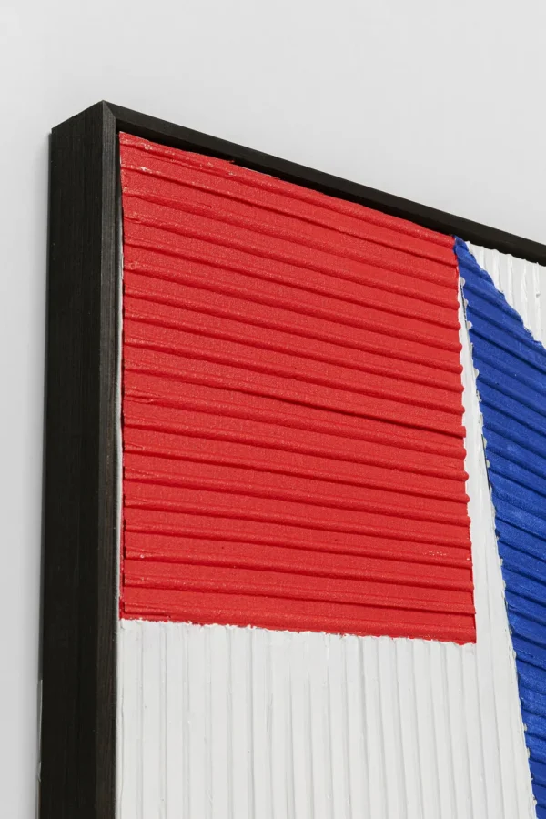 KARE Design Schilderij Art Triangles Blue 100x100cm