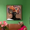 KARE Design Schilderij Flower Hair 120x120cm
