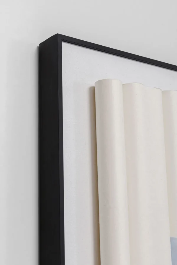 KARE Design Schilderij Shadow Skyline Blue 160x60cm