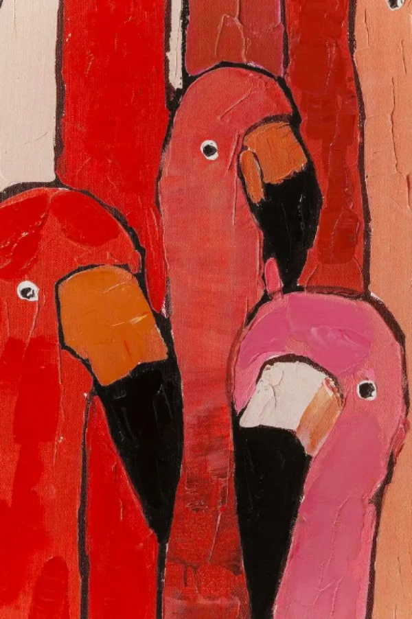 KARE Design Schilderij Touched Flamingo Meeting 120x90cm