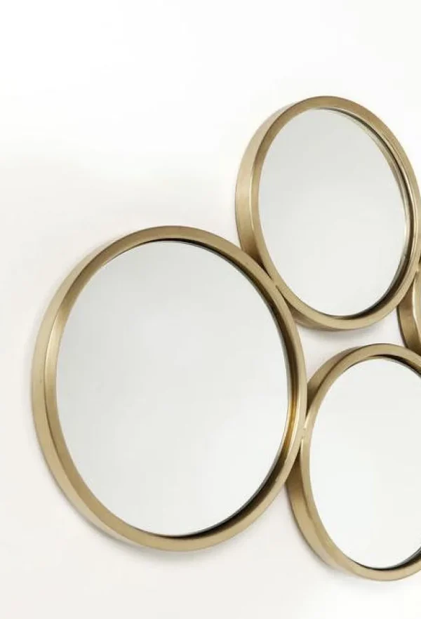 KARE Design Spiegel Bubbles Messing 138x93cm