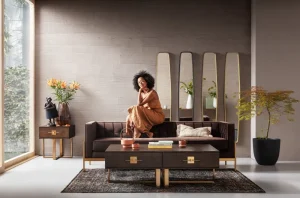 KARE Design Spiegel Clip Black 32x177cm