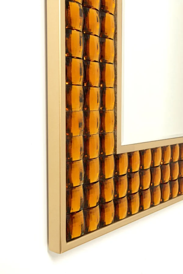 KARE Design Spiegel Crystals Brass 80x100cm
