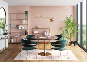 KARE Design Spiegel Curve MO Messing Ø100cm