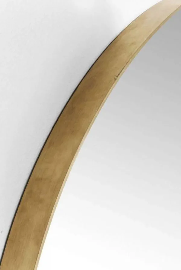 KARE Design Spiegel Curve Rond Messing Ø100cm