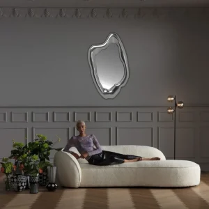 KARE Design Spiegel Hologram Zilver 117x68cm