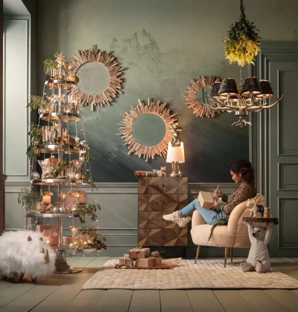 KARE Design Spiegel Legno Ø82cm