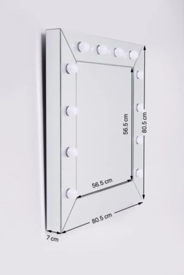 KARE Design Spiegel Make Up Vierkant 81x81cm