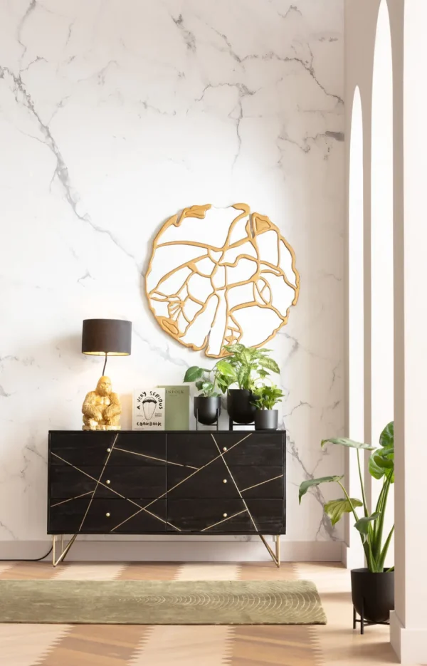 KARE Design Spiegel Pieces Goud Ø100cm