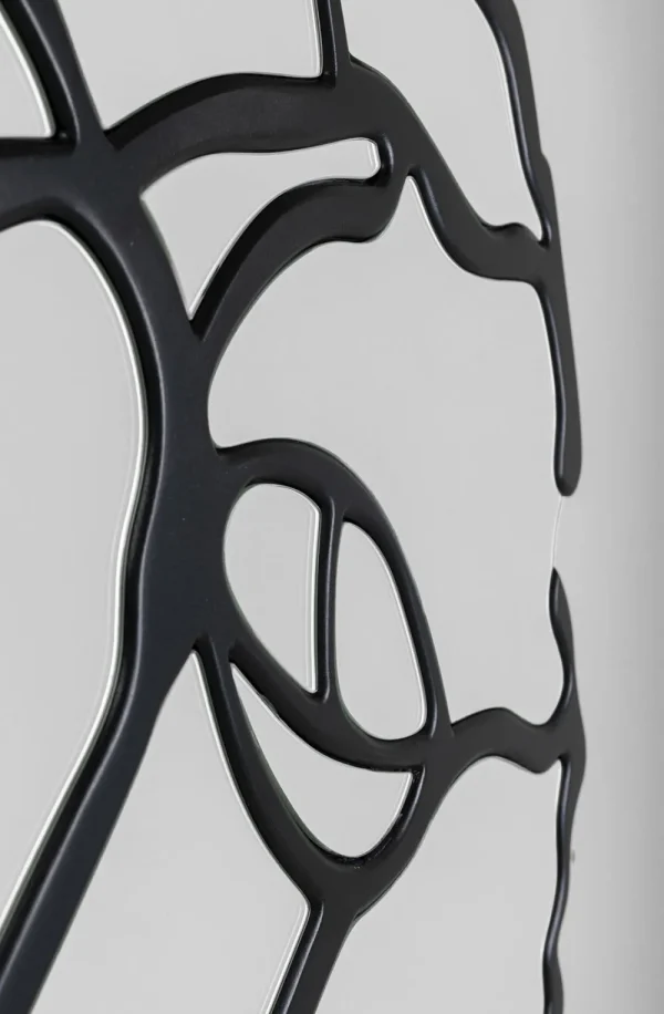 KARE Design Spiegel Pieces Mat Zwart Ø100cm