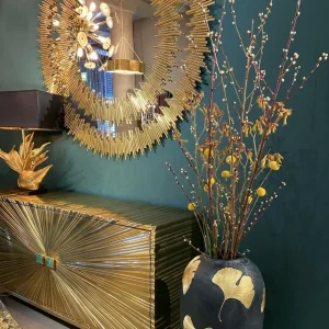 KARE Design Spiegel Solare Goud Ø132cm