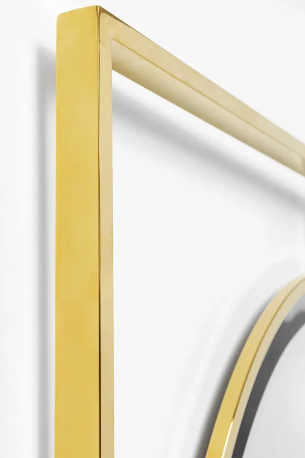 KARE Design Spiegel Stanford Frame Goud Ø90cm