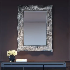 KARE Design Spiegel Wavy Zilver 94x124cm