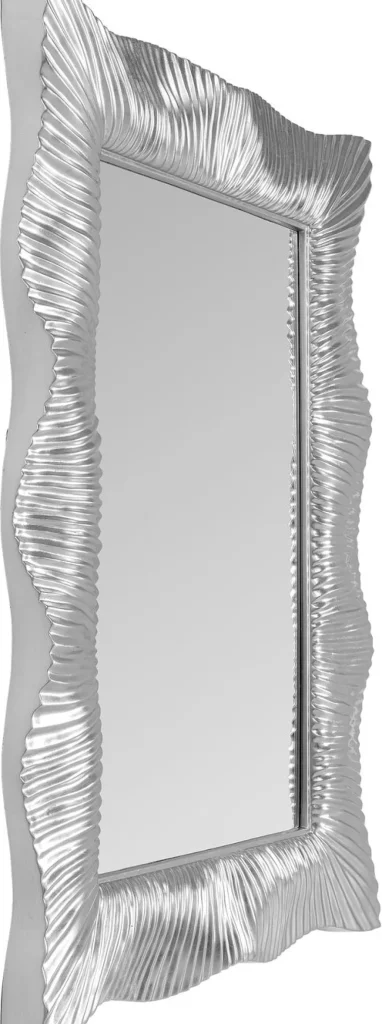 KARE Design Spiegel Wavy Zilver 94x124cm