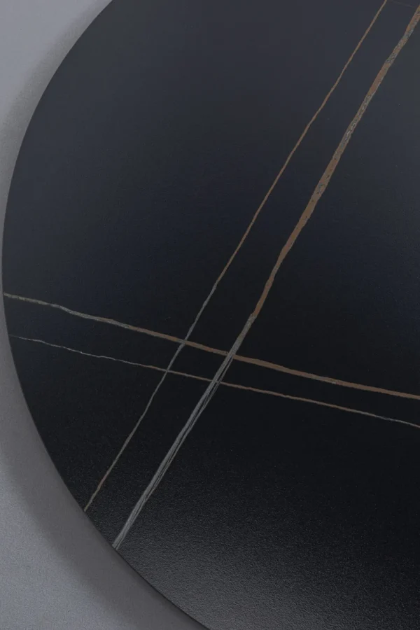 KARE Design Tafelblad Invitation Round Ceramic Black 90cm