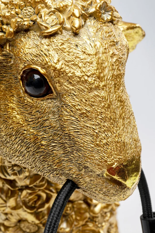 KARE Design Tafellamp Animal Flower Sheep Gold 36cm