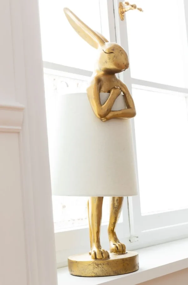 KARE Design Tafellamp Animal Konijn Goud 68cm