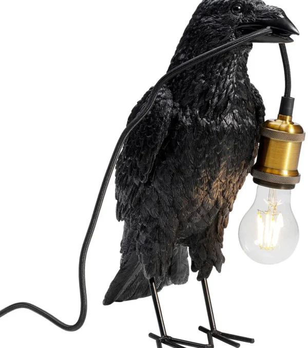 KARE Design Tafellamp Animal Kraai Mat Zwart