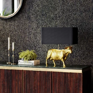 KARE Design Tafellamp Cow Gold 52cm