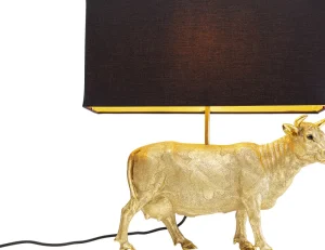 KARE Design Tafellamp Cow Gold 52cm
