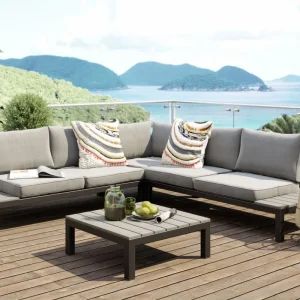 KARE Design Tuinset Holiday Zwart (4-delig)