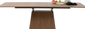 KARE Design Uitschuifbare Eettafel Benvenuto Walnut 200(50)x110cm