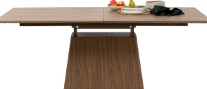KARE Design Uitschuifbare Eettafel Benvenuto Walnut 200(50)x110cm