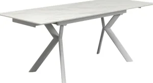 KARE Design Uitschuifbare Tafel Xenia White 140(+30+30)x80cm