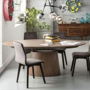 KARE Design Uitschuiftafel Benvenuto Walnoot 200(50)x110cm